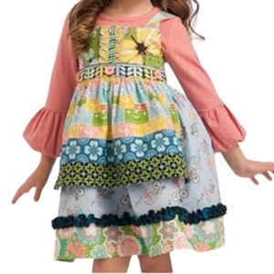 Matilda Jane Wonderful Parade Trunk Show No Knot Apron Dress Size 8 (Gir…
